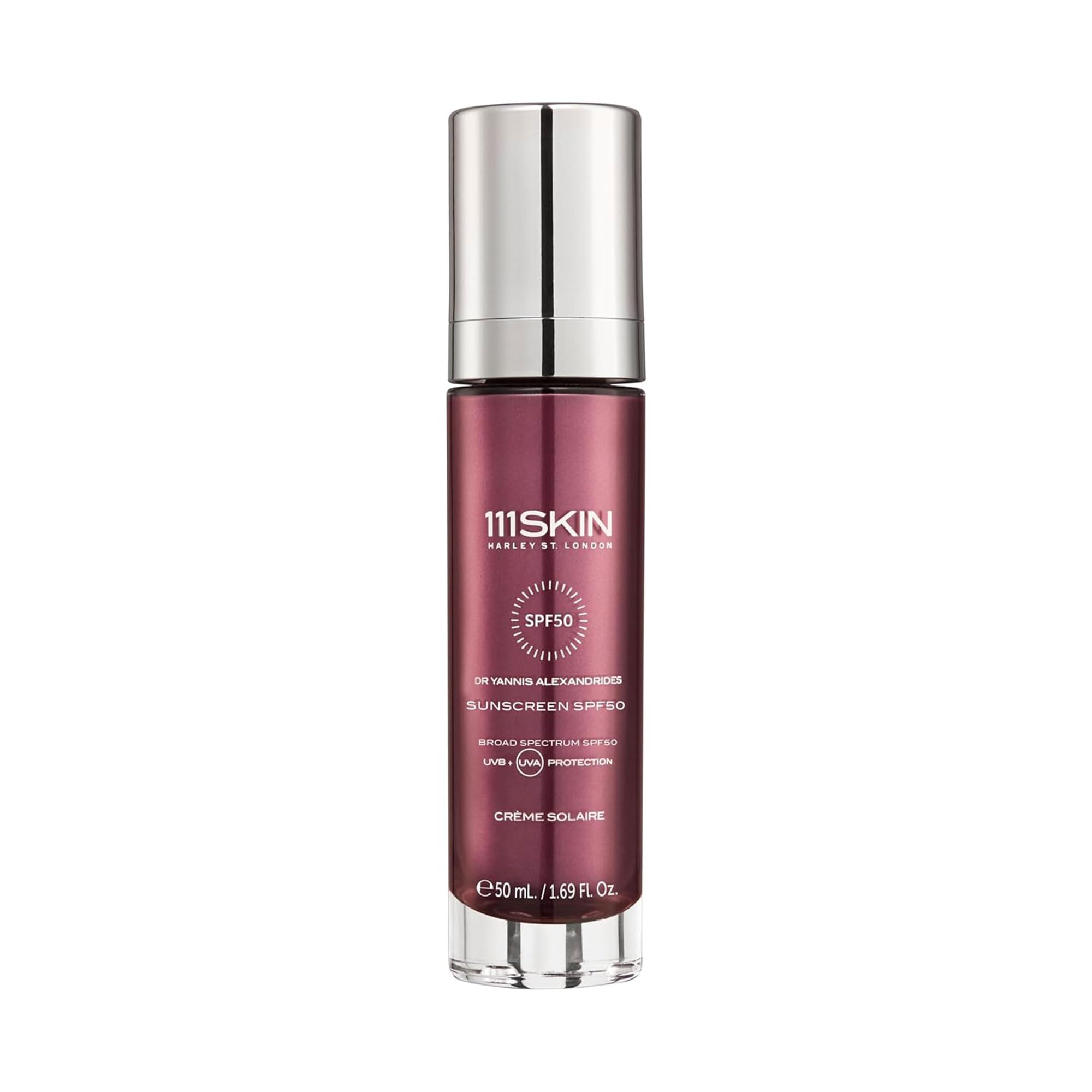 111SKIN Sunscreen SPF 50 – Mineral, Non-Greasy Daily Protection (UVA/UVB + Blue Light)