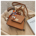 Diagonal trend fashion net celebrity same fashion PU shoulder handbag
