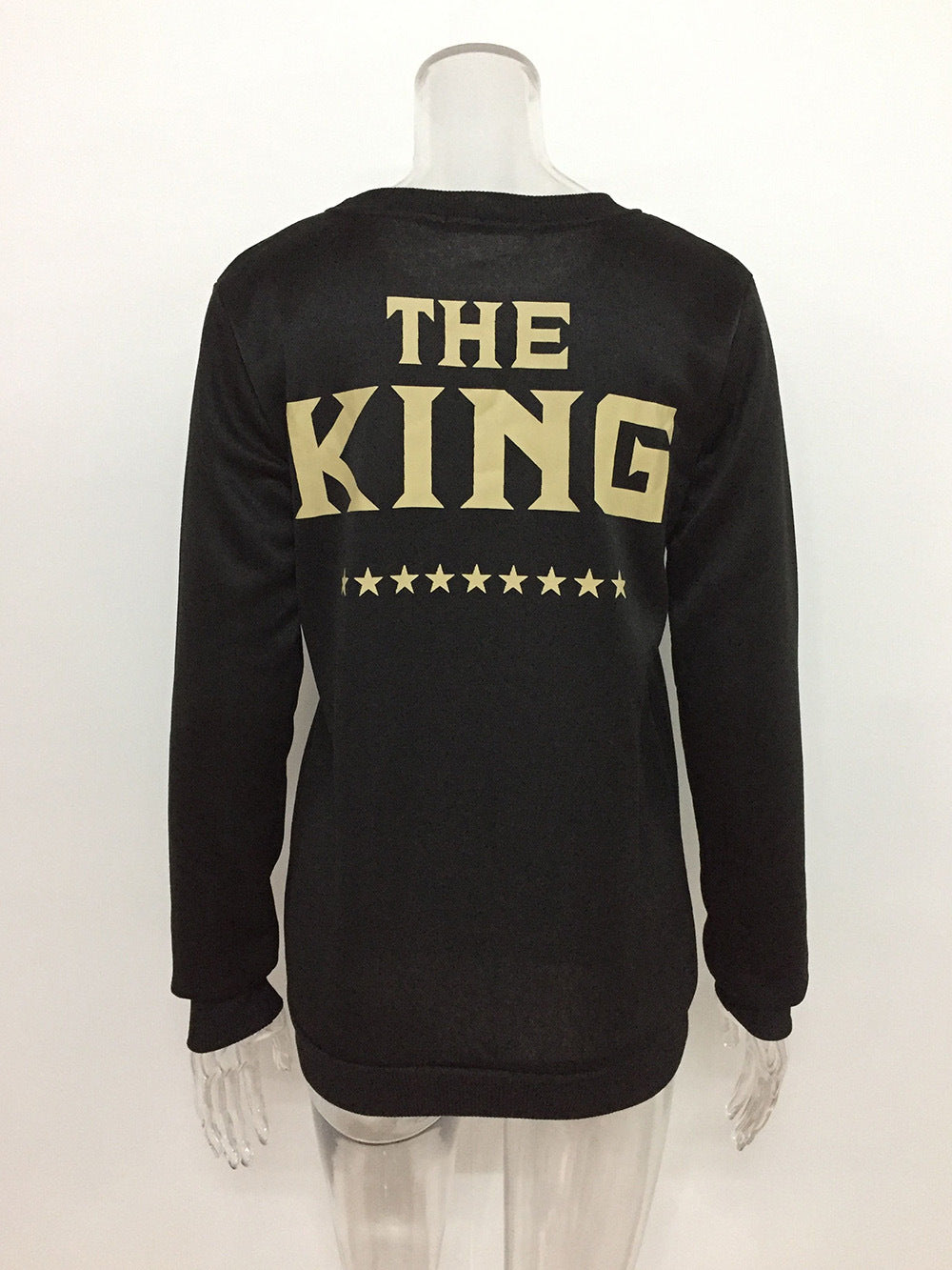 QUEEN five-pointed star print couple sweater