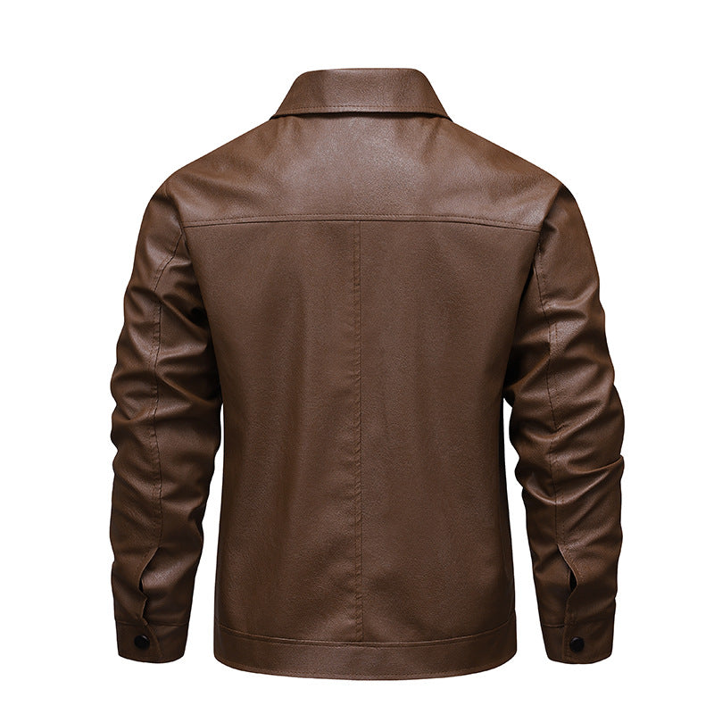 Mens Solid Color Casual Tailored Lapel Jacket