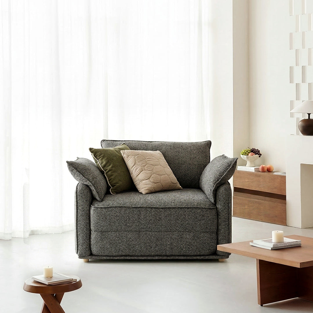 Barghouti Two Seater Sofa Bed, Linen