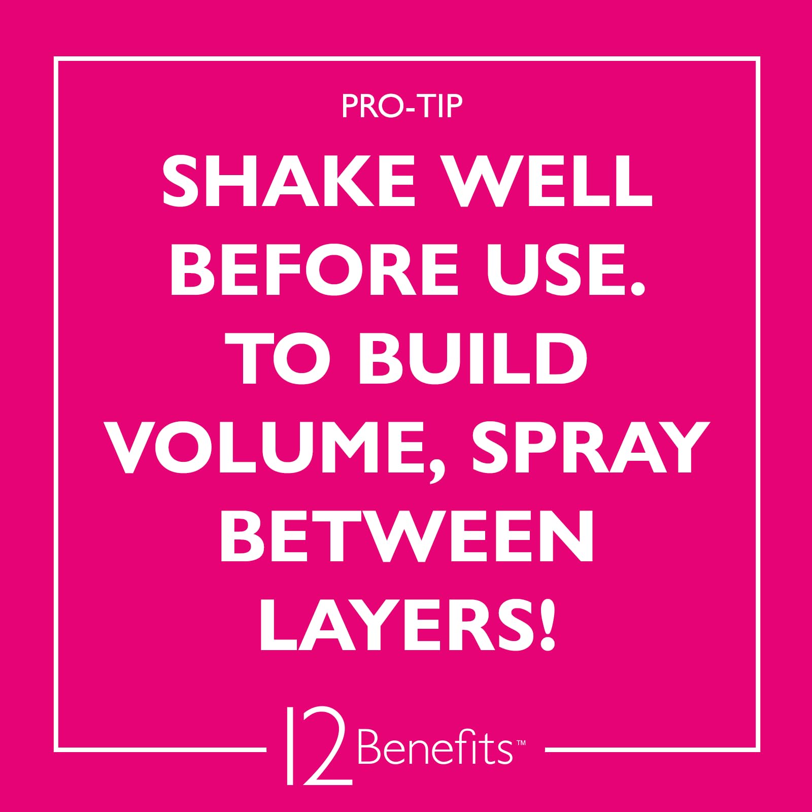 12 Benefits Big Day Hairspray – Long-Lasting Hold, Heat Protection & Humidity Shield (8 Oz)