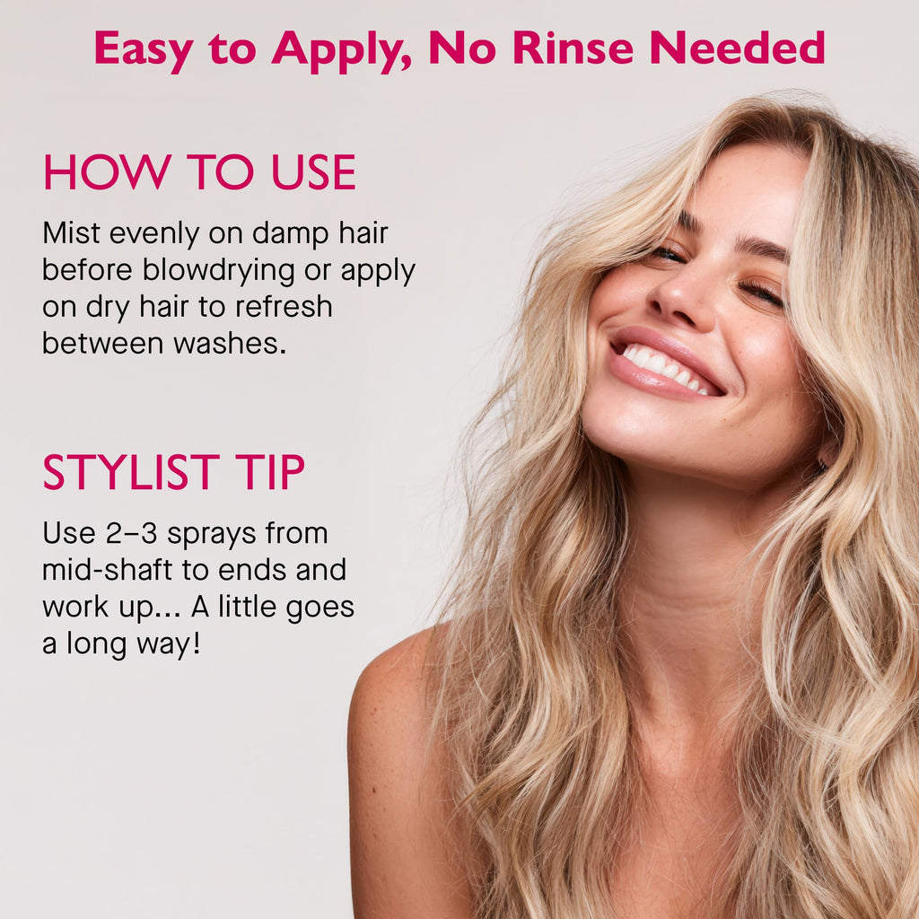 12 Benefits Leave-In Conditioner Spray – Instant Frizz Control, Detangling & Heat Protection (6 fl oz)