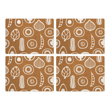 Set of Four Cork Rectangular Placemats | Besa