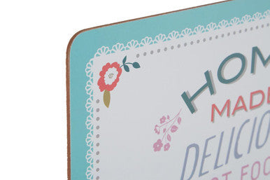 Amelie Assorted Cork Placemat Set of 4 with Floral Design