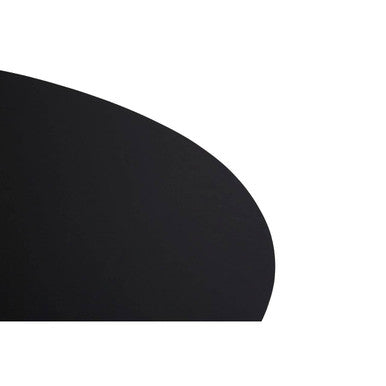 Catlins Pebble 4 Piece Black Leather Placemats
