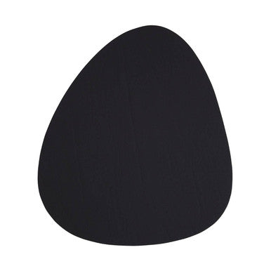 Catlins 4 Piece Pebble Black Leather Coasters