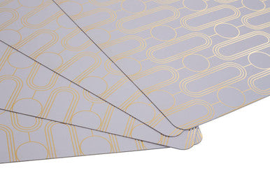 Set Of 4  Lilac Placemats | Frosted Deco