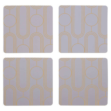 Set Of 4  Lilac Coasters | Frosted Deco