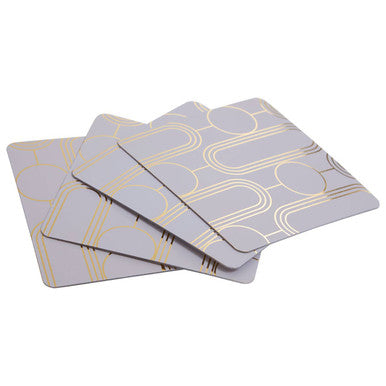 Set Of 4  Lilac Coasters | Frosted Deco