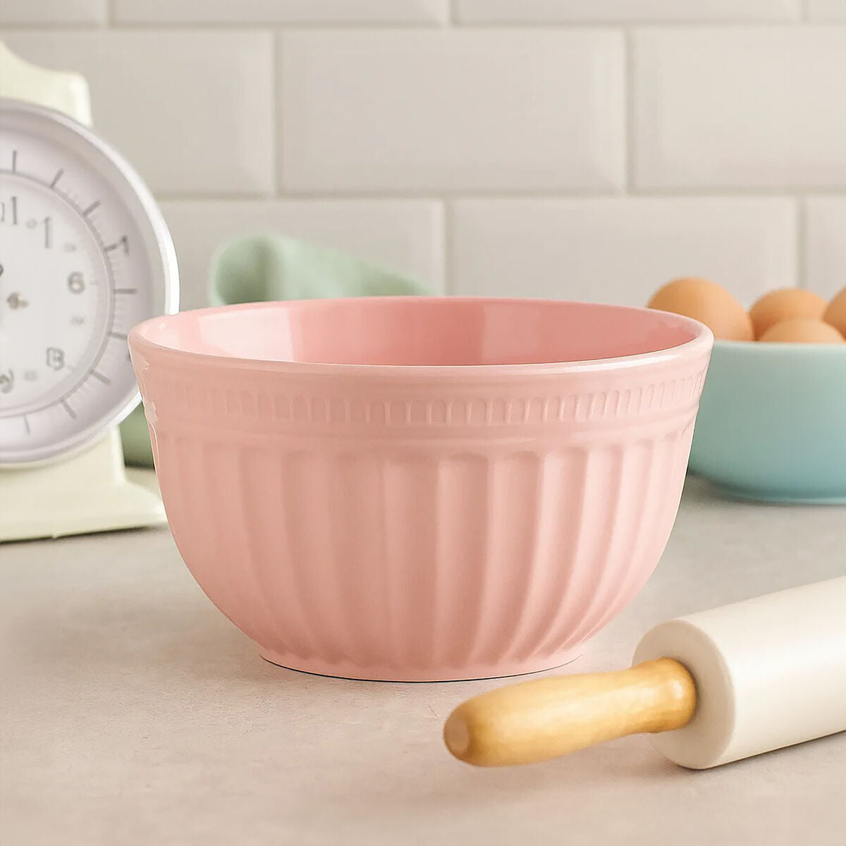 Alden Pink Melamine Mixing Bowl
