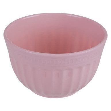 Alden Pink Melamine Medium Fluted Mixing Bowl
