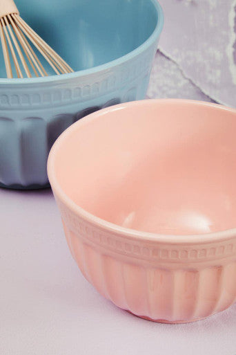 Alden Pink Melamine Medium Fluted Mixing Bowl