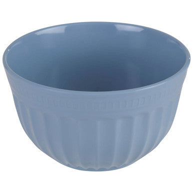 Alden Blue Melamine Medium Fluted Mixing Bowl