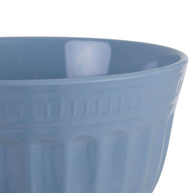 Alden Blue Melamine Medium Fluted Mixing Bowl