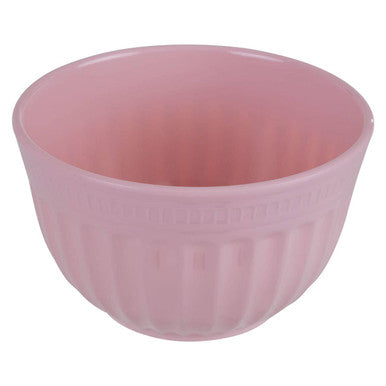 Alden Pink Melamine Large Fluted Mixing Bowl
