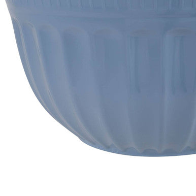 Alden Blue Melamine Large Fluted Mixing Bowl