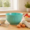 Alden Green Melamine Extra Large Fluted Mixing Bowl