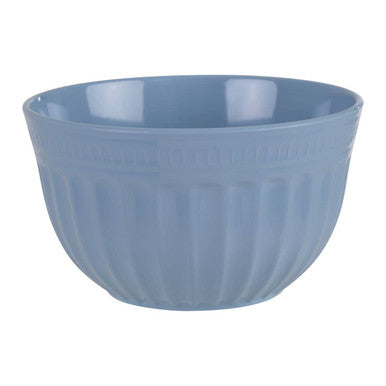 Alden Blue Melamine Extra Large Fluted Mixing Bowl