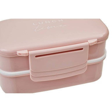 Light Pink Lunch Box with Cutlery | Grub Tub
