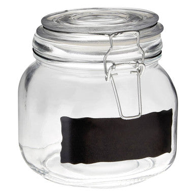 900ml Glass Storage Jar with Clip Top Lid | Grocer