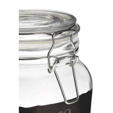 900ml Glass Storage Jar with Clip Top Lid | Grocer