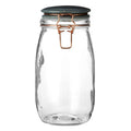 Retro Pastel Grey Glass Jar - 1500ml | Luca