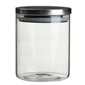 Glass Storage Jar with Silver Lid 700ml | Freska