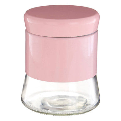 Pink Steel and Glass Storage Jar - 800ml | Luca