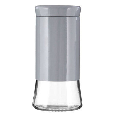 Grey Steel and Glass Storage Jar - 1500ml | Luca