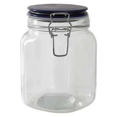 Glass Storage Jar 1050 ml  (3 Assorted Colours) | Luca