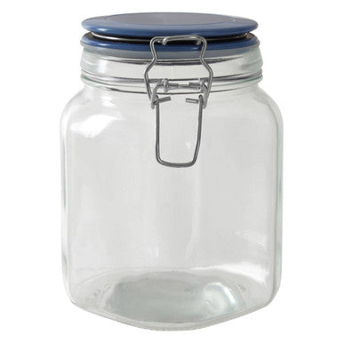 Glass Storage Jar 1050 ml  (3 Assorted Colours) | Luca