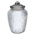 Abbie Clear Glass Fluted Storage Jar 2280ml