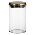 Glass Storage Jar with Gold Lid 950ml | Freska