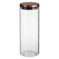 Glass Storage Jar with Rose Gold Lid  1600ml | Freska