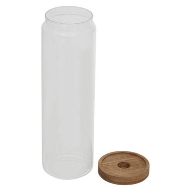Glass Jar with Acacia wood Lid 1600ml | Freska