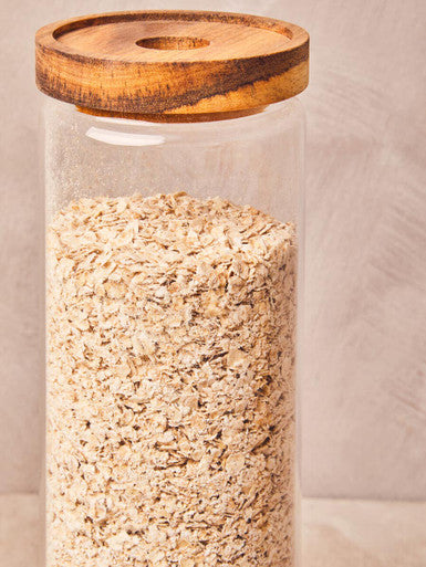 Glass Jar with Acacia wood Lid 1600ml | Freska