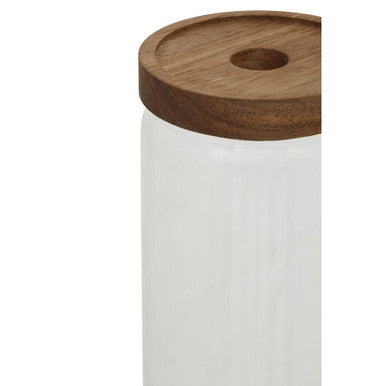 Glass Jar with Acacia wood Lid 1600ml | Freska