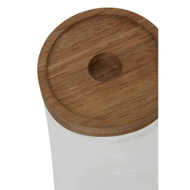 Glass Jar with Acacia wood Lid 1600ml | Freska