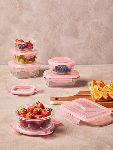 Freska 520Ml Square Glass Container