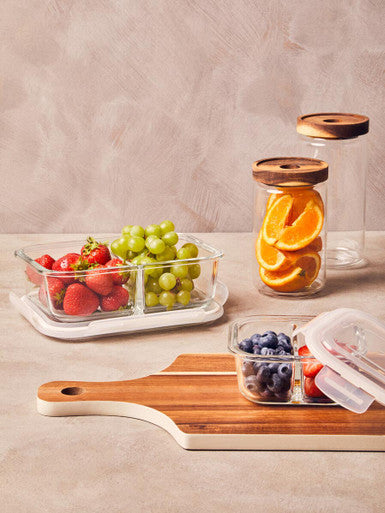 Freska 800Ml Square Glass Container