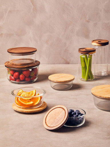 1650Ml Glass Container with Acacia Lid | Freska