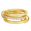 18K Elegant Gold Plated Stacked Rings