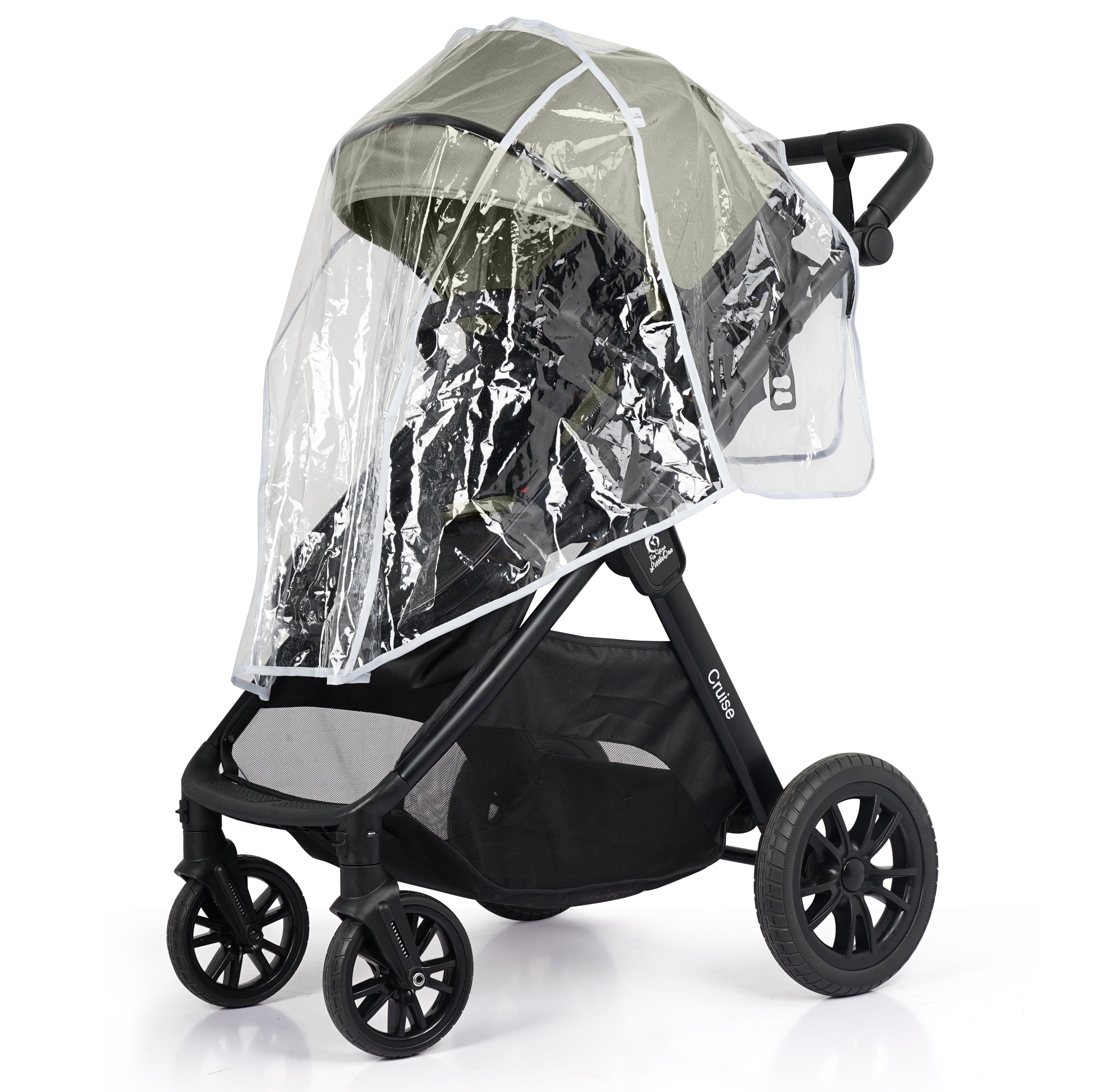 For Your Little One Cruise 3 In 1 Travel System With Car Seat - Pebble Sage (Free Cupholder And Seat Liner Included!)