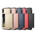 Premium Leather Card Holder Phone Case - Slim Wallet Case for iPhone