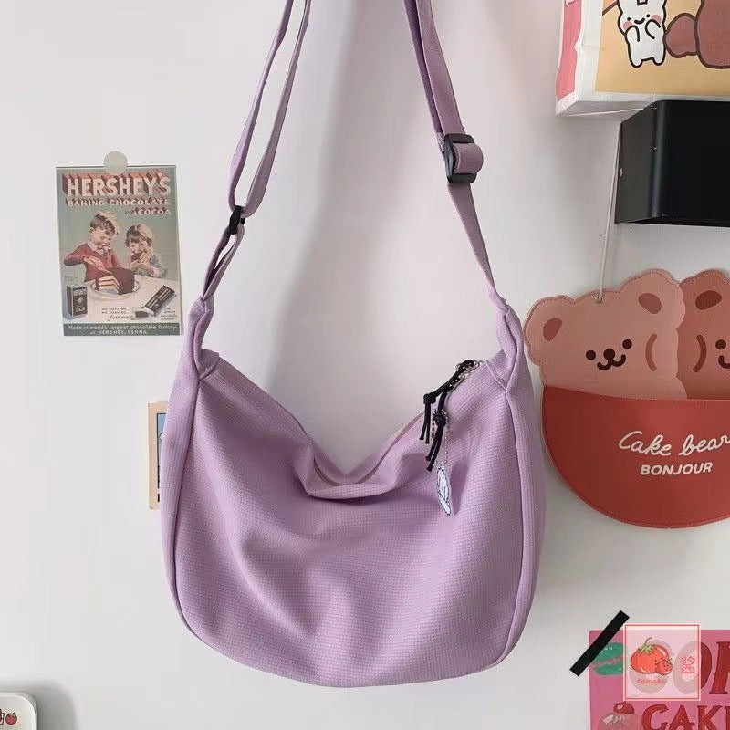 Fashion Simple Japanese Style All-matching Candy Color Fashionable New Women's Shoulder Messenger Bag