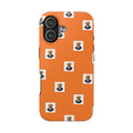 Golden Retriever Pattern Tough Phone Case — Orange Puppy Print Protective Phone Cover