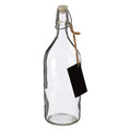 Glass Bottle With Chalkboard Tag 1000ml | Grocer