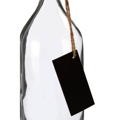 Glass Bottle With Chalkboard Tag 1000ml | Grocer