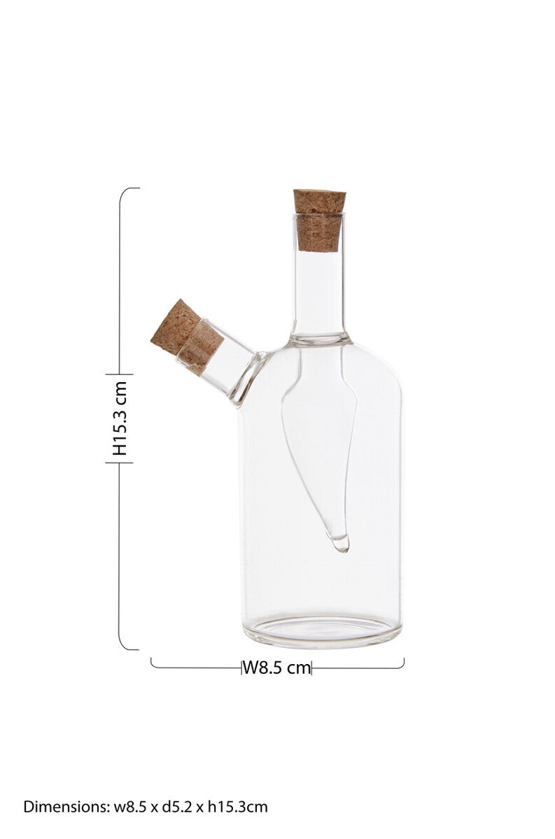 2 In 1 Oil And Vinegar Glass Bottle | Montela